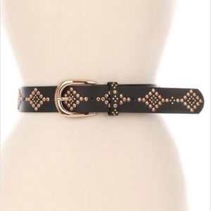 NWT Black Studded Belt